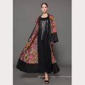 Fashion Women Middle models S-5 XL maxi color block Plus size Wear Islamic Clothing Arab Girls dress abaya